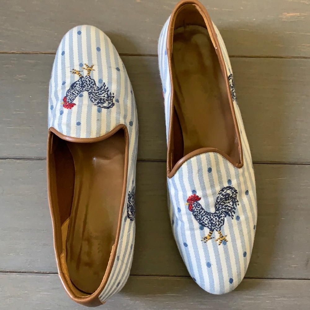 Erica Wilson needle works loafers 8.5 N